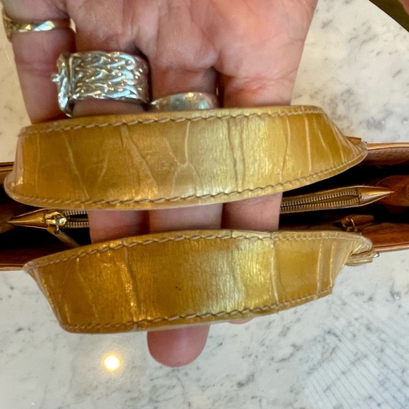 Christian Dior John Galliano Vintage 2001 Belt Bag, gold/orangey tan, GUC - Picture 11 of 16